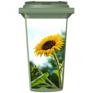 Sunflower In The Sky Wheelie Bin Sticker Panel